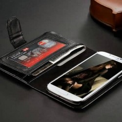 With 8 Card Holders Slot PU Leather Durable Case For samsung galaxy S3 i9300 Multifunction Wallet Style Drop Shipping
