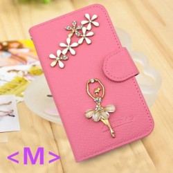 With beautiflu gift 3D Bling Diamond Rhinestone Flip Leather wallet phone case For Alcatel One Touch pixi OT4007X ot 4007x