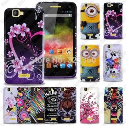 With Free Screen Flim Floral Design TPU Printed Gel Silicone Plastic Protection Case Cover Bags For Wiko Rainbow