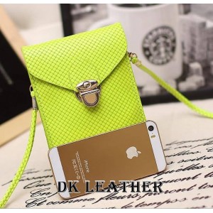 Buy women's fashion mobile shoulder bag mini bag for phone New Korea style woven pattern case fit for iphone 4/5s online