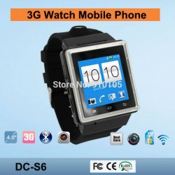 ZGPAX S6 Watch Phone MTK6577 1.5 Inch 3G GPS dual core android 4.0 bluetooth camera 2.0 MP