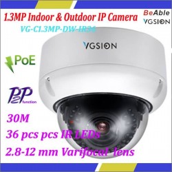 1/3" CMOS P2P mobile day & night 1.3MP 960P Vandal proof Metal Dome outdoor network ip camera