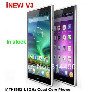 Buy 100% Original Inew V3 MTK6582 Quad Core 1.3GHz 5.0'' IPS Screen 1G RAM 16G ROM Android4.2os 13MP Camera NFC OTG online