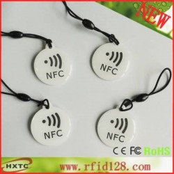 100PCS/Lot 13.56MHz Rewritable RFID NFC Keyfob/NFC Tag/ NFC Card With Ntag203 Chip Compatible All Android &Smart NFC Phones