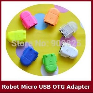 Buy 100pcs Robot shape Android Phone Micro USB To Usb OTG Adapter Cable For Tablet PC MP3/MP4 smart moblie phone online