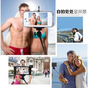 Buy 100set/lot 200pcs Expandable stainless steel selfie stick+holder handhold monopod for IOS Android phones or camera selfie online