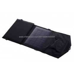 10PCS/LOT 14W Solar Panel Foldable Solar Charger for 5V USB-charged Devices For iPhone, iPad, Android Phones and Android Tablets
