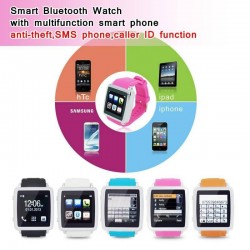 10pcs Smart Watch Phone Smart Bluetooth Sports Wrist Watch Anti-Theft Hands-Free for IPhone 4/4S/5/5S and Android