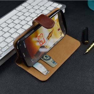 Buy 10pcs/lot Gionee E3 Cover, Flip Leather Case For Gionee E3 Android With Card Holder And Stand Funtion online