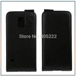 10pcs/ lot PU Full Body Flip Case for Samsung Galaxy S5 mini 4.5" Android Phone Free Drop shipping