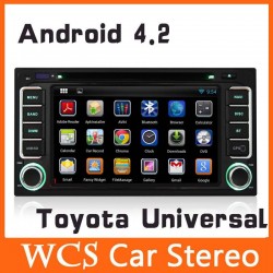 2 Din Android 4.2 Car DVD Player For Toyota Corolla Camry Rav4 Hilux Yaris GPS Navigation Car Pc Styling Audio Stereo automotivo