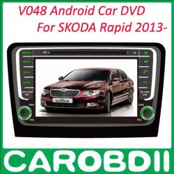 2 din Android Car DVD For SKODA Rapid 2013- With TV/3G/GPS//radioCar DVD GPS Rapid For SKODA Android DVD Car Player
