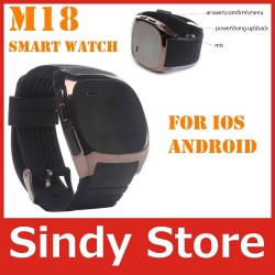 1.0" LCD Fashionable Anti-lost Bluetooth Watch M18 Hands Free Watch with Audio for Smart Phone Dropshipping