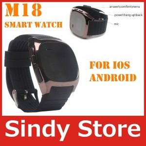 Buy 1.0" LCD Fashionable Anti-lost Bluetooth Watch M18 Hands Free Watch with Audio for Smart Phone Dropshipping online