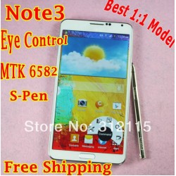 1:1 Note3 Note 3 phone N9000 Phone MTK6582 Quad Core 5.7" 1280*720 IPS Android 4.3 Note iii Phone quadcore 1G RAM