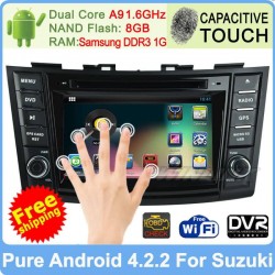 100% Pure Android 4.2 Car DVD For Suzuki Swift 2011 2012 Dual Core 1.6GHz GPS Navi PC Radio Built-in DVR
