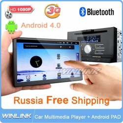 2 Din Android 4.0 Car PC Car DVD+GPS+3G++Bluetooth+Radio 1GB CPU Detachable Car Pad Tablet + Free Camera