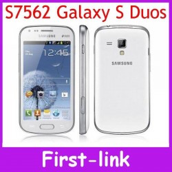 100% Guarantee For Samsung Galaxy S Duos S7562 dual sim card S7562 Factory Unlocked - Worldwide .