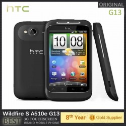 100% Original HTC Wildfire S A510e Android phone 3G 5MP GPS White Unlocked G13