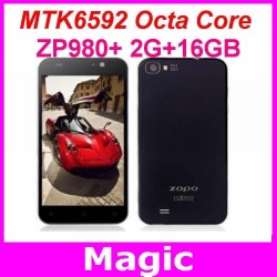 ZOPO ZP980+ MTK6592 Octa Core Phone 5 Inch IPS ZOPO C2 Upgrade ZP980 Plus 2G RAM Smart Mobile Android Phone 3G Black White