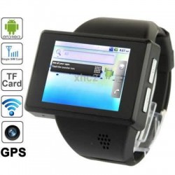 Z1 Black, 2 inch Capacitive Android GSM Watch Phone with GPS Bluetooth Quad band