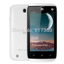 ZTE U809 White, 4.0 inch Android 4.2 Capacitive Screen Smart Phone, MTK6572 Dual Core 1.2GHZ, RAM: 256MB, ROM: 512MB, Dual Sim