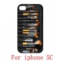 Buy 10pcs/lot Fashion Outdoor Cosmetic Brushes Design Custom Hard Plastic Case Cover For Iphone 4 4S 5 5S 5C online