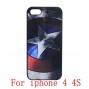 Buy 10pcs/lot New Brand America Captain Anchors Style Custom Hard Plastic Case Cover For Iphone 4 4S 5 5S 5C online