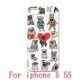 Buy 10pcs/lot New Brand Animal Cute Dogs Style Design Custom Hard Plastic Case Cover For Iphone 4 4S 5 5S 5C online