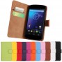 Buy 11 Color Luxury Wallet Stand Leather Case Cover For LG Nexus 4 E960 Phone Cases With Stand & Credit Card Holders online
