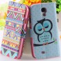 Buy Colorful Mat Pattern Wallet Case for Samsung Galaxy S4 I9500 S5 I9600 Flip PU Leather Cover Stand Function Card Insert RCD04135 online