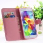 Buy Colorful Matte Pattern Wallet leather Case for Samsung Galaxy S5 I9600 SV Flip cell phone Cover for galaxys5 Stand Function FLM online