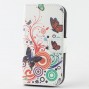Buy Cute Butterfly PU Leather Football & Pageant Plum Flower Flag Stand Holder Wallet Flip Case Cover For HTC Desire 310 Phone Case online