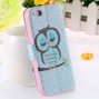 Buy Elf Owl Sprite National Flavor Cute Matte Case for iphone 5 5S 5G Wallet Stand Flip Leather Bird Crown Phone Cover RCD04133 online