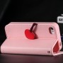 Buy Fashion Flip Cherry Heart Case for Iphone 5c Stand Holster Cover PU Leather Wallet With Magnetic Buckle Card Slot RCD03704 online