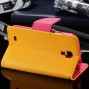 Buy Chic Mercury Series Color Button Case for Samsung Galaxy S4 I9500 Wallet Stand Function Leather Bags RCD03752 online