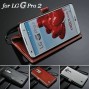 Buy Vintage Wallet With Stand PU Leather Case For LG G Pro 2 Retro Phone Bag Luxury Cover With Card Holder Durable Black With Strap online