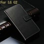 Buy Stand Wallet Genuine Leather Case For LG G2 Luxury Bag Cover Book Style New Arrival Black Drop Ship online