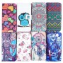 Buy Stand Wallet Leather Case for iPhone 6 Bags Cases Lovely Cartoon Owls Flower printed Back Skin with Card Holder online