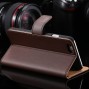 Buy Top Quality Luxury Genuine Leather Flip Case for iPhone 6 4.7 inch Wattet Style With Card Slot Phone Bag Cover for iphone6 FLM online