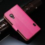 Buy Vintage Genuine Leather Case For LG Optimus L5 ll E460 Wallet Style With Stand Phone Bag 2 Card holders 1 Bill Site online