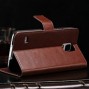 Buy Vintage Wallet PU Leather Case for Samsung Galaxy S5 I9600 with Stand Phone Bag Luxury Flip Cover Durabla Classic Brown White online