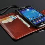 Buy Vintage Wallet Stand Design Leather case for Samsung Galaxy S4 mini i9190 New Luxury Phone Bag Covers with 2 Card Holder Brown online