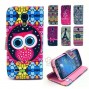 Buy Wallet Leather Case For Samsung Galaxy S4 mini i9190 Owl Aztec Tribe Back Stand Holder PU Phone bags Card Holder Slot online