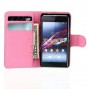 Buy Wallet Leather Case For Sony Xperia E1 Flower Butterfly Book Stand Flip Cover Case Cell Phone Shell 1PC online