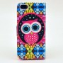Buy Wallet Style Flip Case with Cute OWL Cartoon Print For iphone 4 4S 4G Stand PU Leather Cell Phone Protective Bag Cover online