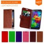 Buy Wallet Style Flip Leather Cover with Stand Holder Fashion Case For Samsung Galaxy s5 mini 4.5inch Protective Bags online