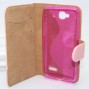 Buy With stand function card slots Crystal glossy leather phone cases flip cover for Alcatel One Touch idol mini ot6012 OT 6012D online