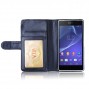 Buy Z2 Wallet Leather Phone Case For Sony_Xperia Z2 Case Stand Design With 6 Card Holders Stand Design Flip Cover online