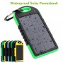 Buy 10pcs/lot,5000mah Solar Charger Portable Waterproof Dual USB LED Backup External Panel Power Bank for iPad iPhone 5s Samsung HTC online